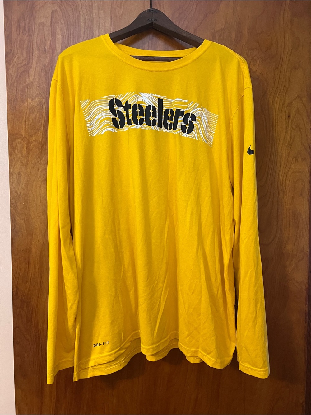 Nike Yellow Pittsburgh Steelers Long Sleeve Performance Tee
